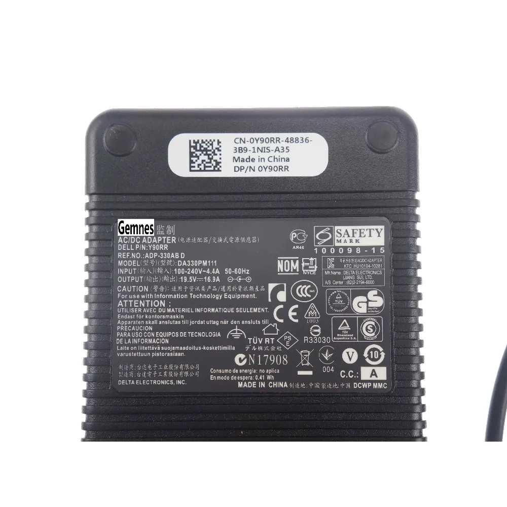 OEM 330 Вт ноутбук подзарядка для Dell Alienware M18X R1 R2 R3 17 R4 R5 X51 Y90RR 0Y90RR Мощность адаптер ADP