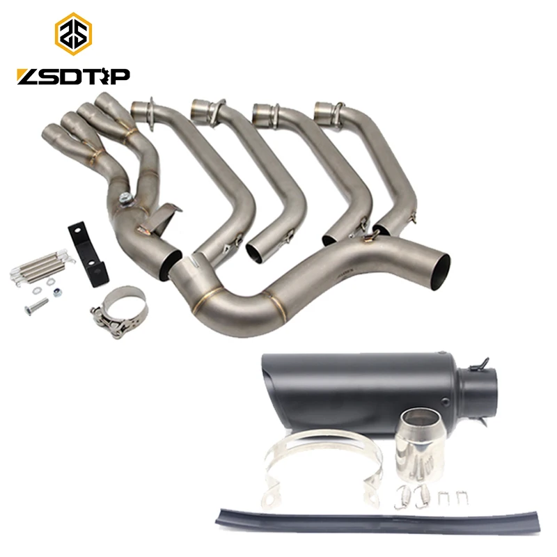 ZSDTRP мотоциклетные выхлоп полный Системы трубы для honda CBR650F CBR650 CB650F- с выхлопная труба для мотоцикла Стикеры