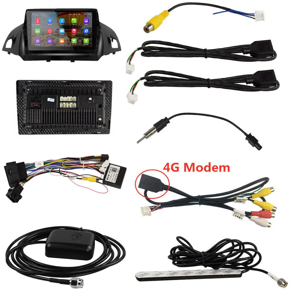 EKIY 9'' 2.5D Car Multimedia Player Not 2 Din Android Autoradio For Ford Kuga 2013-2017 GPS Navigation Stereo Support 3G/4G/WIFi EKIY 9'' 2.5D Car Multimedia Player Not 2 Din Android Autoradio For Ford Kuga 2013-2017 GPS Navigation Stereo Support 3G/4G/WIFi