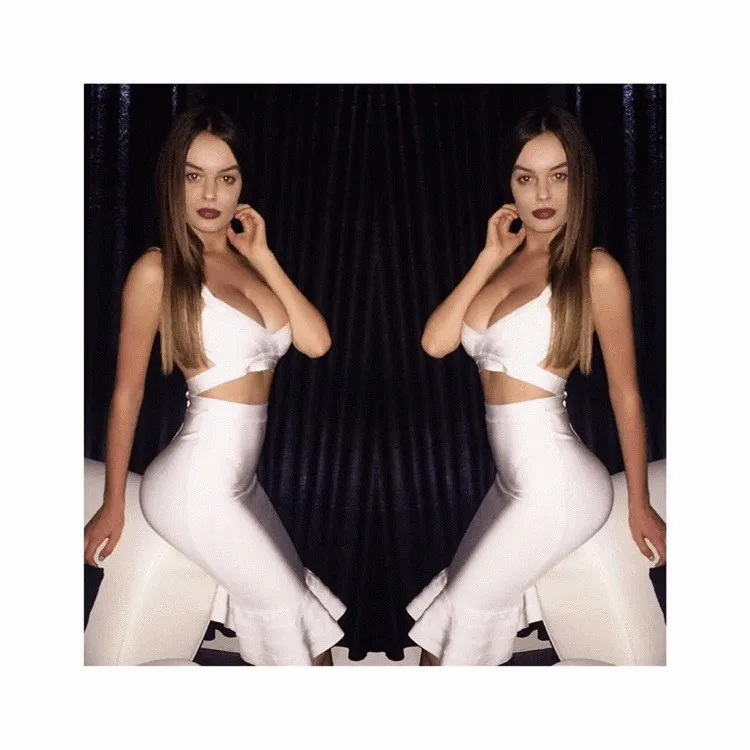 yellow 2020 new fashion sexy women's knee length high waist rayon hl fishtail mermaid bandage skirt skorts for women