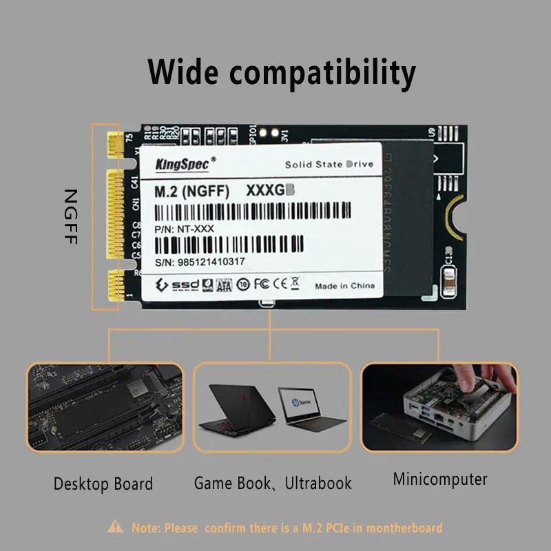Kingspec 256 ГБ M.2 твердотельный жесткий диск SSD с МБ кэш NGFF интерфейс для ультрабука