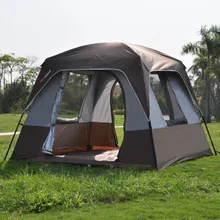Coffee Single layer pergola Outdoor sun-shading tent/4Corners garden arbor/Multiplayer leisure party camping tent/Awning shelter