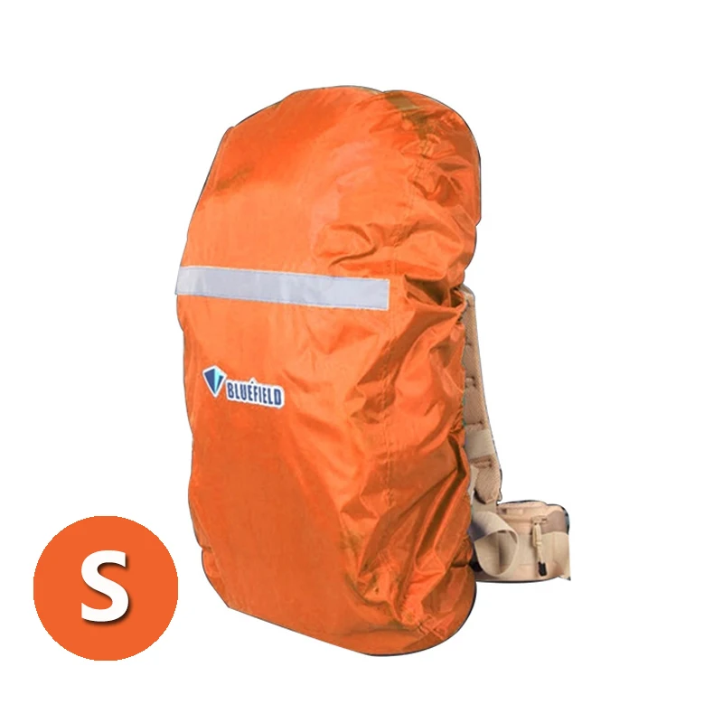 BlueField наружная сумка, рюкзак, дождевик, рюкзак, дождевик, водонепроницаемый, со светоотражающей полоской, для походов, кемпинга, путешествий, 15-75L - Цвет: Orange S
