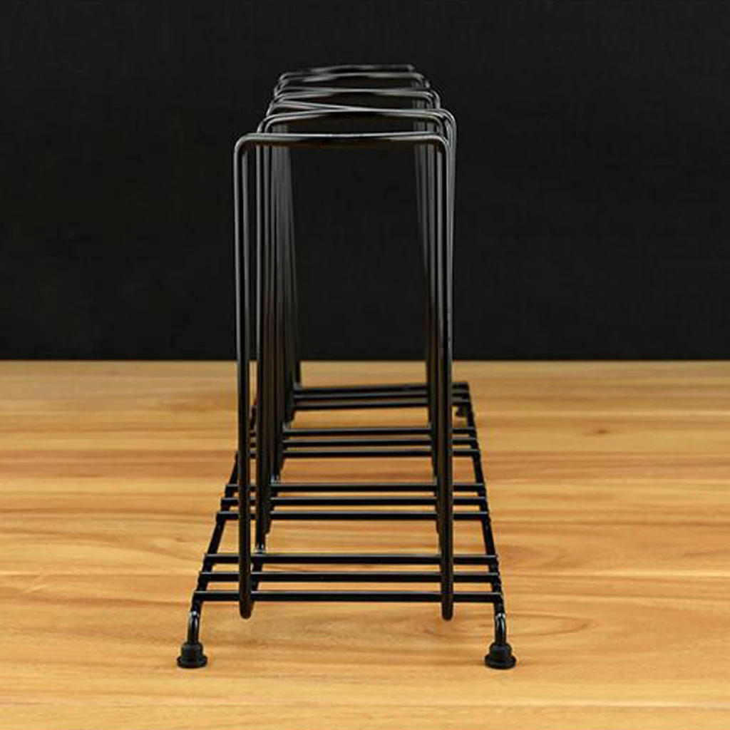 Stainless Steel Paper Cup Lid Holder Dispenser Stand Cafe Home Buffet Rack