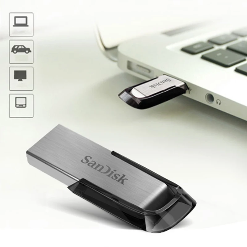 USB флеш-накопитель SanDisk CZ73, 128 ГБ, 64 ГБ, 32 ГБ, 16 ГБ, металлический накопитель с шифрованием, USB 3,0, карта памяти, устройство для хранения, u-диск