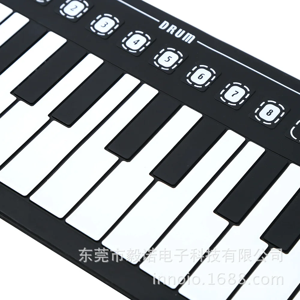 Новинка, 49 клавиш, для студентов, маленький и портативный складной электронный орган, можно закатать пианино, для детей, начинающих, для практики, пианино