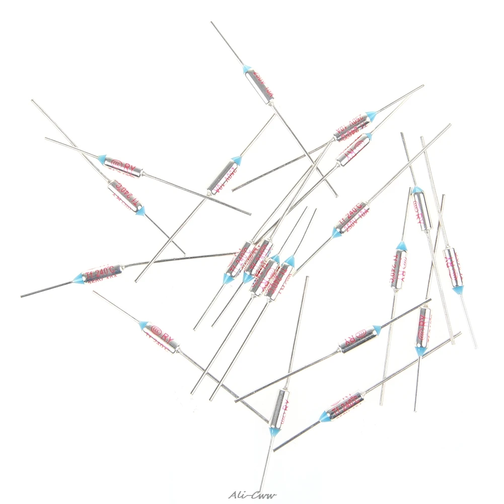 20 шт./лот 240 градусов Цельсия RY240 TF 240 10A 250 V Температура Термальность предохранитель