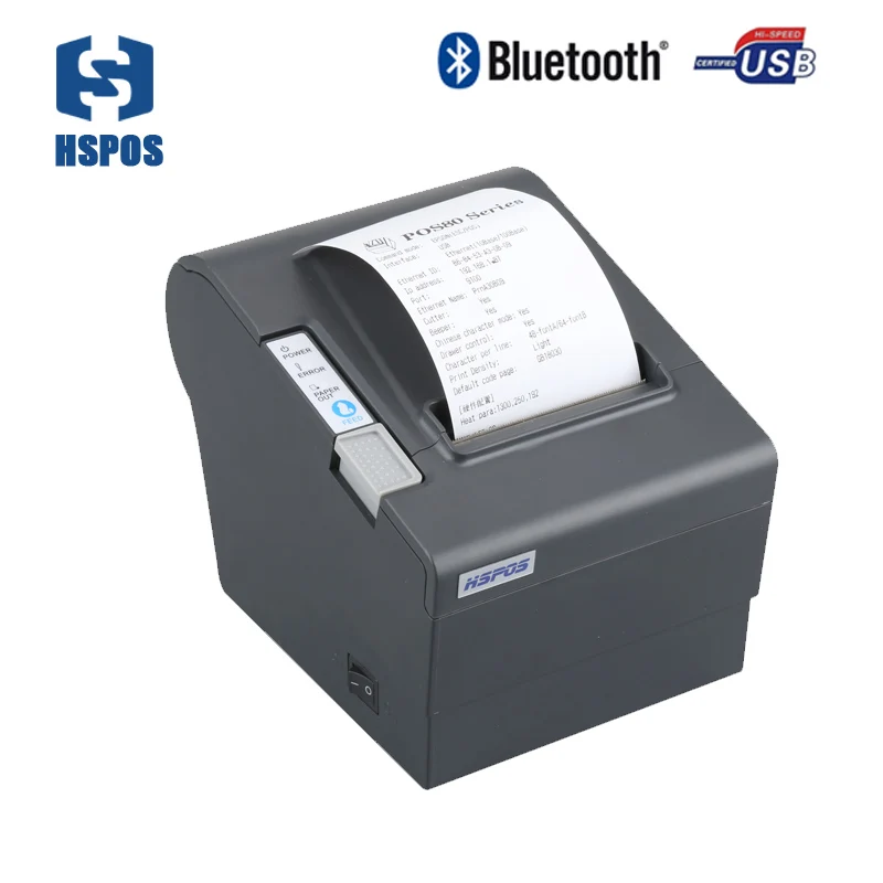 Дешевые 80pos bluetooth термальный pos чековый принтер с авто резак Поддержка windows Ubuntu linux