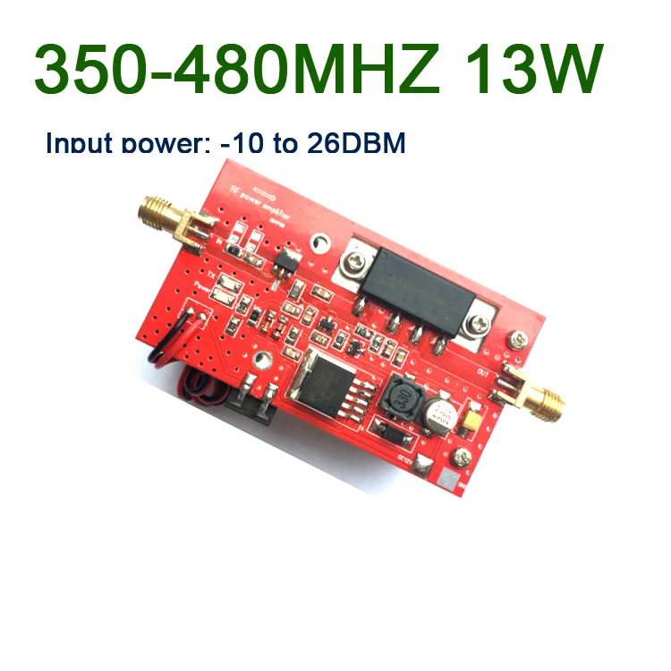 433MHZ 350-480MHZ 13W UHF RF Radio Power Amplifier AMP DMR heatsink 