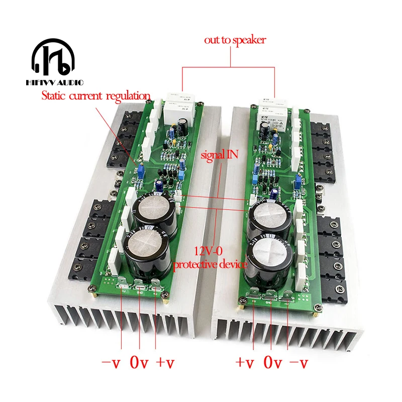 HiFi усилитель 2.0CH 1000 Вт усилитель высокой мощности готовая доска профессиональные энтузиасты upgrad DIY работает на сцене или домашний усилитель