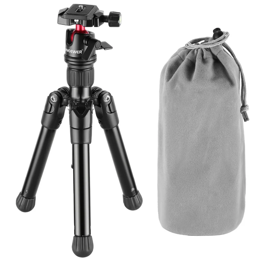 

Neewer 25 inches/63.5 cm Portable Compact Desktop Macro Mini Tripod 360 Degree Ball Head,1/4 inch Quick Shoe Plate+Bag For Canon