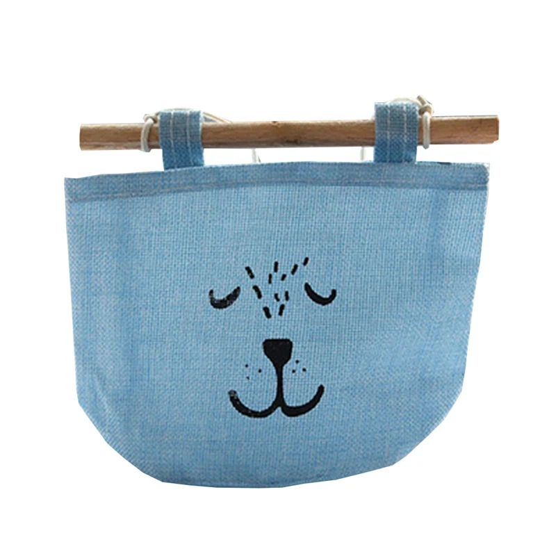 

Wall Hanging Storage Bags Organizer Linen Closet Children Room Organizer Pouch for Toys Books Cosmetic Sundries 1 Pocket