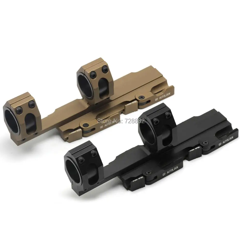 Tactical Quick Release 30mm/25mm Rifle Scope Mount QD Cantilever Dual