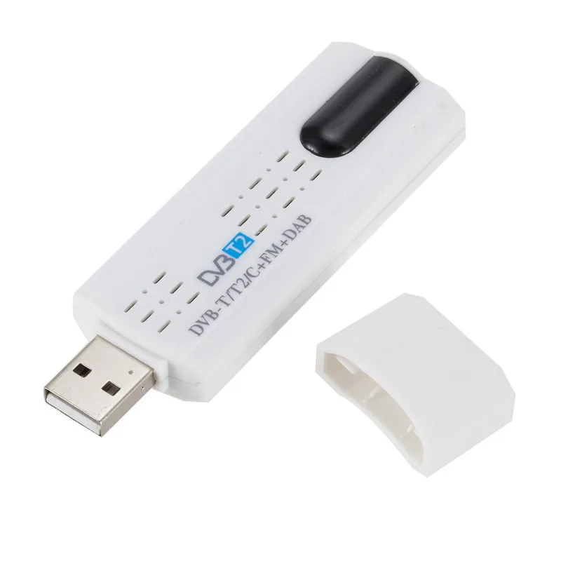 Цифровой спутниковый DVB t2 usb ТВ Стик тюнер с антенной дистанционного HD ТВ приемник для DVB-T2/DVB-C/FM/DAB USB tv stick