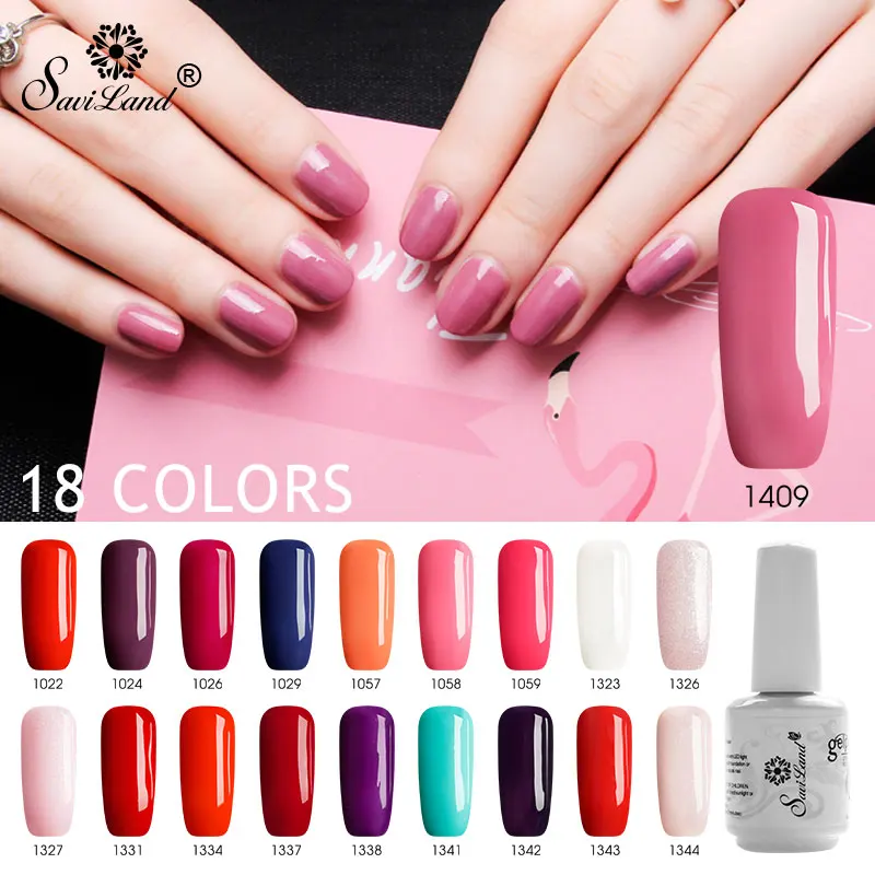 

Saviland 15ml 58 Color Big Volume UV Gel Varnish Paint Polish Enamel Primer Glitter Gel Nail Polish for Nail Art Gel Lacquer