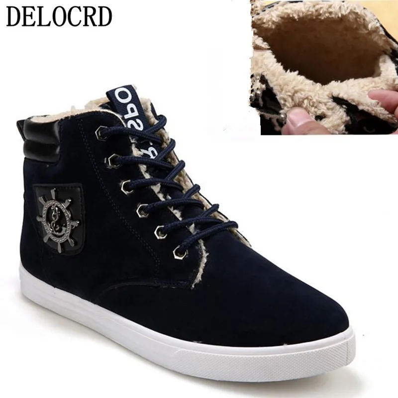 

Brand Hot Newest Keep Warm Men Winter Boots High Quality pu Leather Wear Resisting Casual Shoes Working Fashion Men BootsSnow