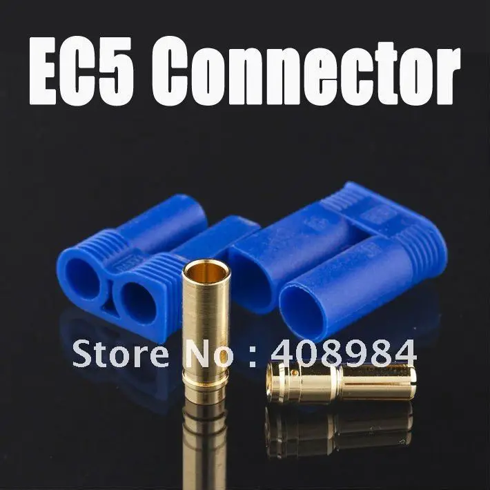 1 pair Male Female EC5 Type Battery Connector Gold Battery Connector Bullet Plug Plug Terminal Connector