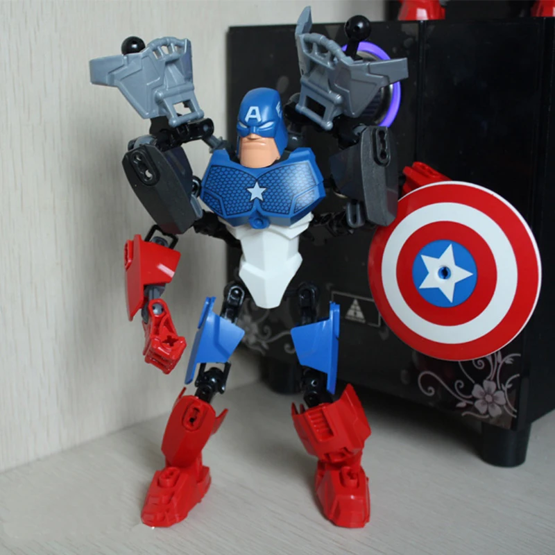 Compatible legoe Marvel Super Heroes Avengers Building Blocks Ultron Figures  Iron Man Batman Hulk Captain America  Bricks Toys