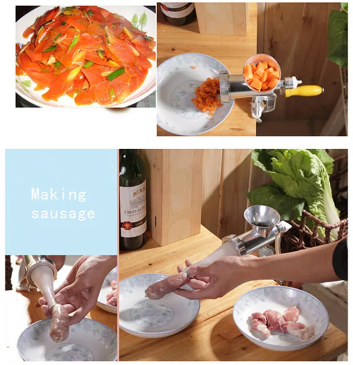 Multifunctional meat grinder sausage maker aluminum alloy household manual sausage filler