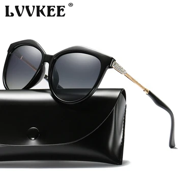 

LVVKEE Transparent Frame Women Sunglasses Brand Designer Gradient lens Polarized Sun Glasses Ladies Eyewear UV400 Oculos de sol