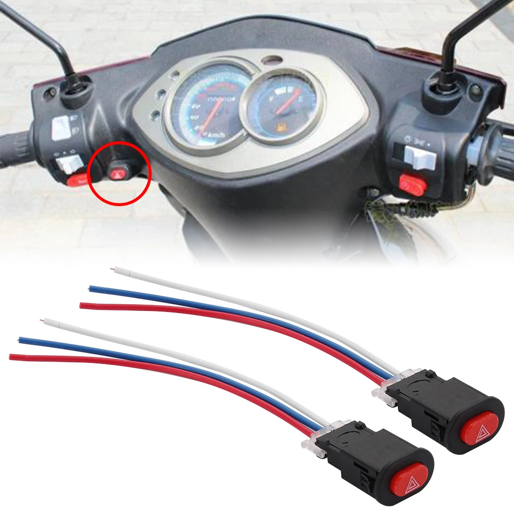 Аварийный светильник для мотоцикла с двойПредупреждение лом аварийной сигнализации w/3 провода блокировки