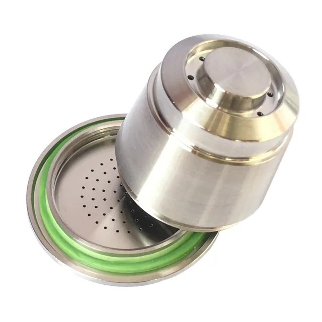 Best Price High Quality Stainless Steel Compatible For Nespresso Machine Refillable Reusable Coffee Capsule with Silicone Ring Replacement