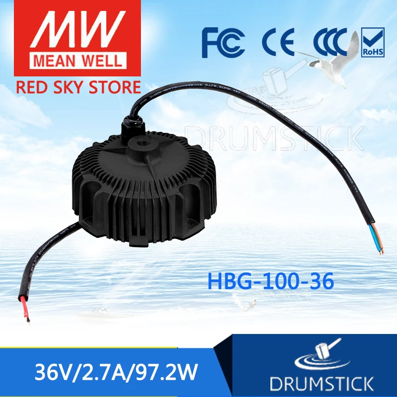 

MEAN WELL HBG-100-36 36V 2.7A meanwell HBG-100 36V 97.2W Single Output LED Driver Power Supply
