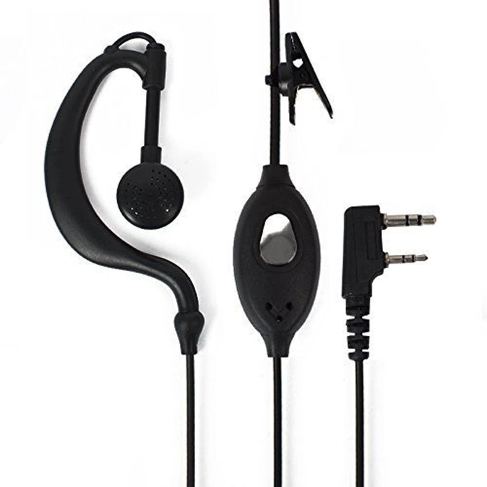 Wired Two Way Ham Rádio fone de ouvido, Walkie Talkie, K-Plug Headset, Baofeng BF-888S, UV5R, 992 Earwear