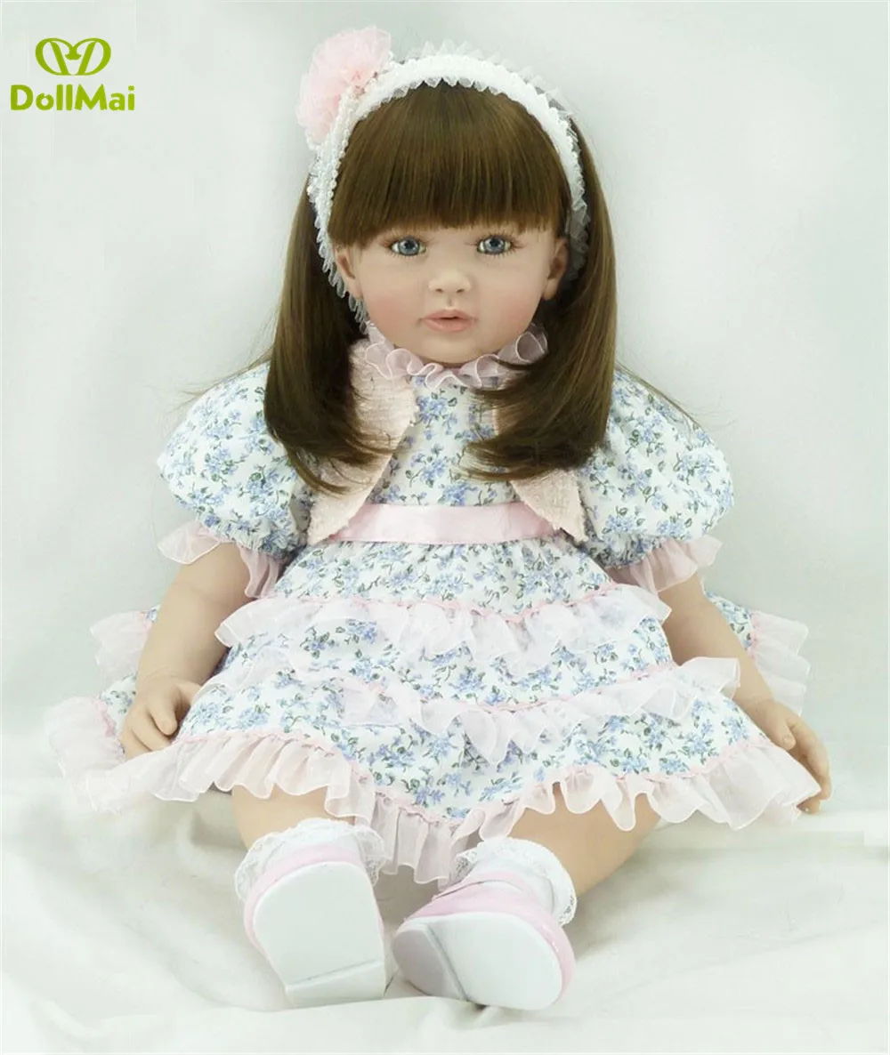 

60cm Silicone Reborn Baby Doll Toys For Girl Princess Toddler reborn Babies Birthday Gift Brinquedos bebe doll reborn realista