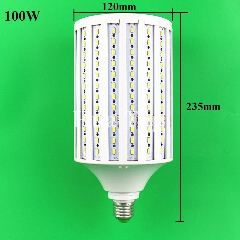 E27 B22 E14 E40 7 Вт, 15 Вт, 30 Вт, 40 Вт, 50 Вт, 60 Вт, 80 Вт, 100 Вт 5730 SMD Cree чип лампа переменного тока в виде кукурузы 110V 220V светодиодный лампы холодный теплый белый лампада