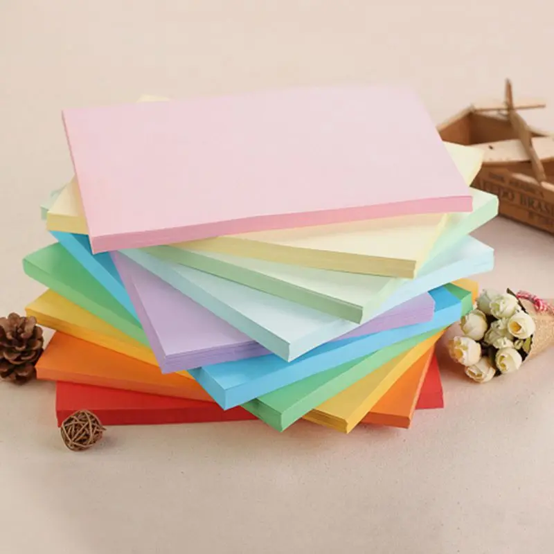 Us 124 20 Off100piece A4 Colorful Craft Paper Copy Paper Printing Paper Diy Origami Paper Material In Craft Paper From Home Garden On Aliexpress