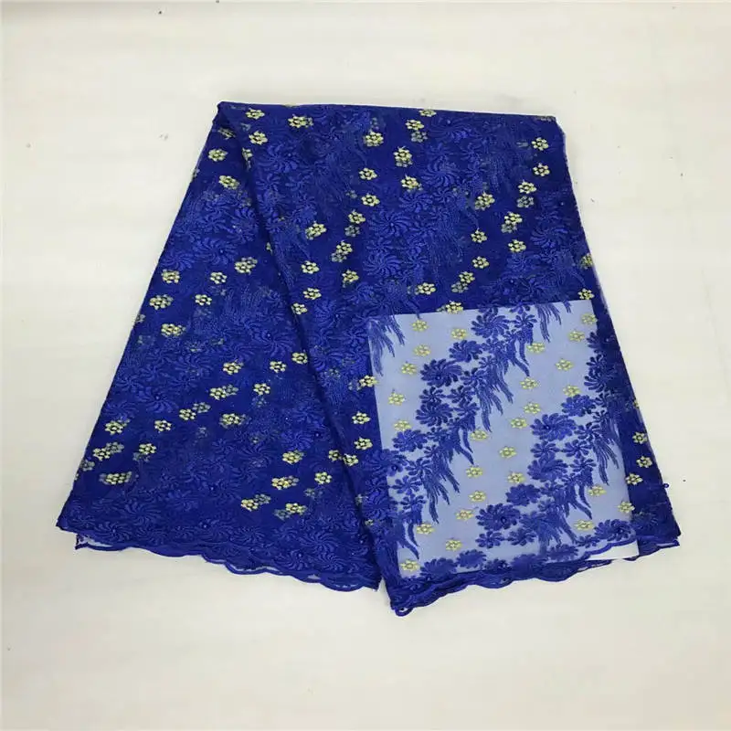 

DF!High Quality 2019 African French Net Lace Fabric Embroidered Nigerian Lace Fabric 5Yards Guipure Cord Lace ! L40829