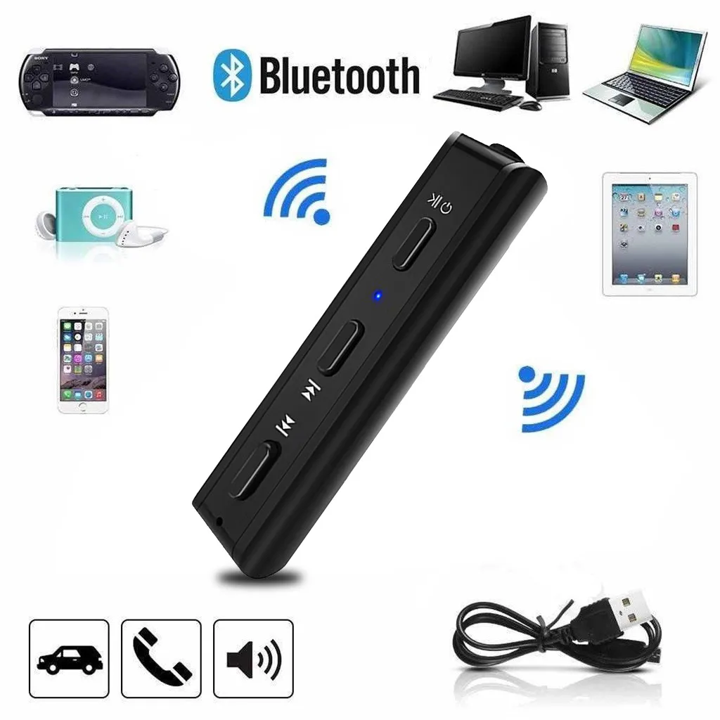 Мини 3 5 мм разъем AUX аудио MP3 музыкальный Bluetooth приемник автомобильный комплект