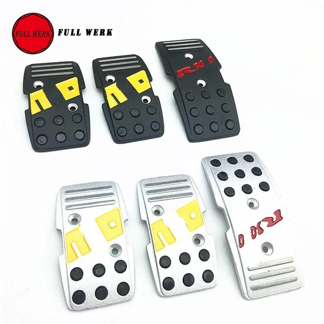 Set Pedali Auto Sportivi In Lega - Antiscivolo Per Frizione, Freni E Acceleratore - Foto 5