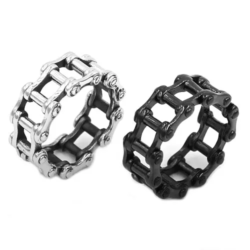 Gothic Stainless Steel Ring Punk Rock Biker Mens Ring SWR0680_2