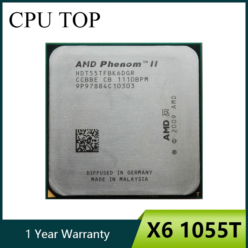 

AMD Phenom II X6 1055T 125W processor 2.8GHz AM3 938 Six-Core 6M Desktop CPU scrattered piece