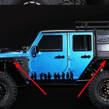 Модифицированное обновление крыло сигнальные огни подходит для Hraxxas T4 TRX-4 DEFENDER LAND ROVER ROCK CRALWER 1/10 RC D90 scx10 II Cherokee AX90046