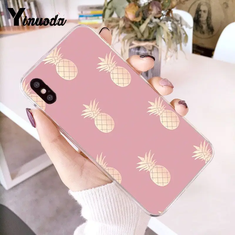 colorful pink gold pineapple