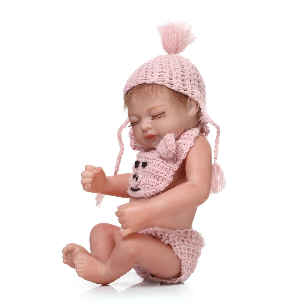 Мягкие силиконовые куклы для детей, реалистичные мини-игрушки для новорожденных девочек, подарок на день рождения