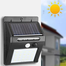 LED Solar Power Street Light Motion Sensor Lamp Outdoor Waterproof Wall Lights Decoration Lighting Pathway  Balcony illumination