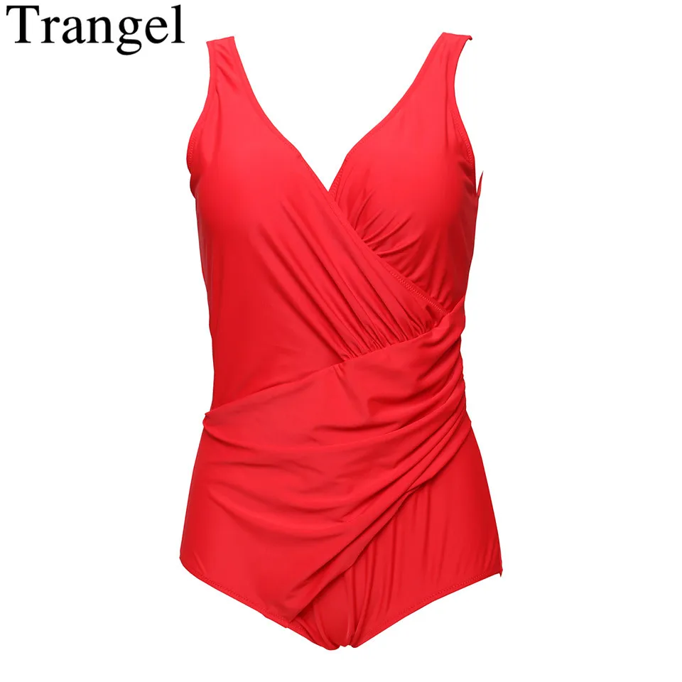Купальник Trangel женский купальник большого размера с пуш апом Ретро стиль 2019|swimwear