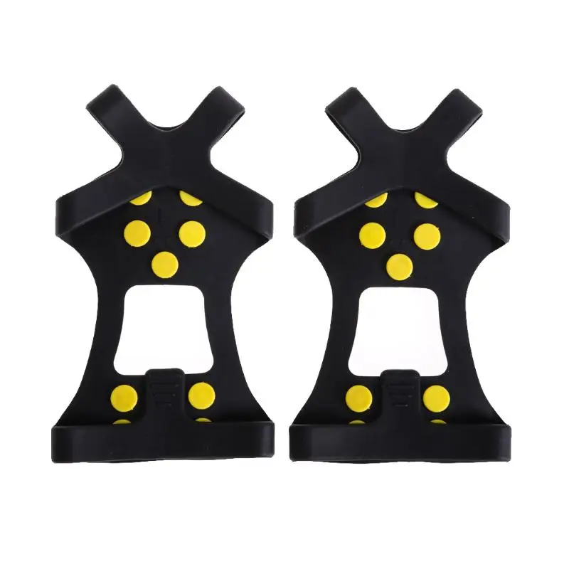10 Studs Universal Ice Snow Shoe Spiked Grips Cleats Crampons Winter Climbing Camping Anti Slip Shoes Cover S M L XL Size 10 Studs Universal Ice Snow Shoe Spiked Grips Cleats Crampons Winter Climbing Camping Anti Slip Shoes Cover S M L XL Size