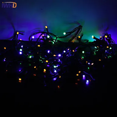 IWHD 10 м светодиодный гирлянда Рождественские огни наружные 220 В рождественские украшения Свадебный светодиодный Сказочный свет Navidad новогодний натальный