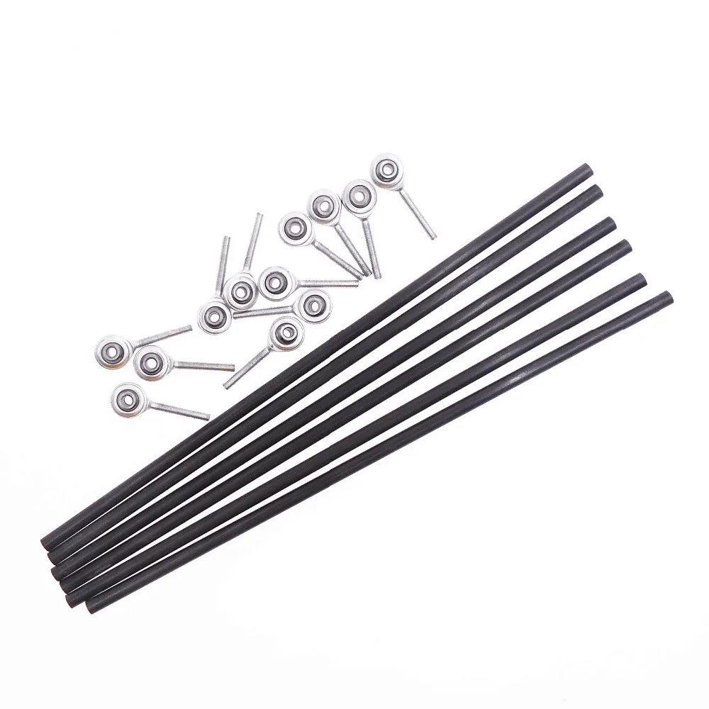 DuoWeiSi 3D طابعة أجزاء 6 قطعة/الوحدة مواز مناور فيش الكربون قضيب 200 مللي متر 216 مللي متر 25 مللي متر 320 مللي متر ل كوسيل طابعة دلتا 3D