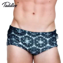 Бренд Taddlee, Сексуальная мужская одежда для плавания, купальные костюмы, плавки-боксеры, бикини, веселая низкая талия,, дизайн, 3D принт, пляжные шорты