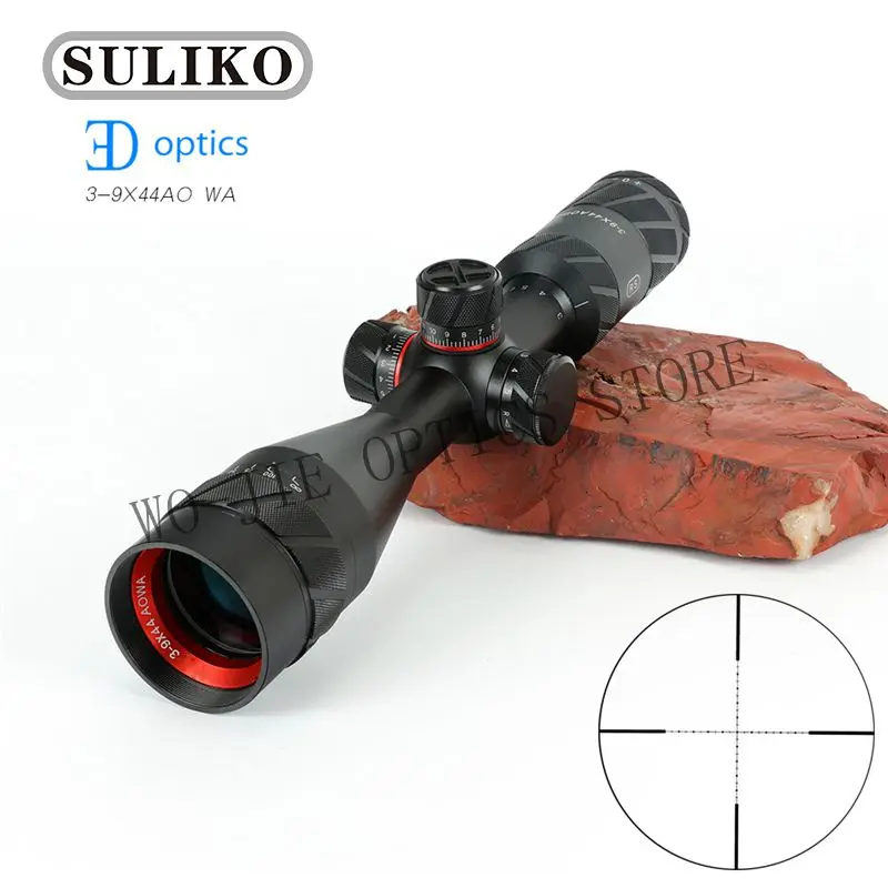 

Hunting Riflescope SULIKO 3-9Ч44AOWA Second Focal Plane Rifle Scope with Red Dot with 11mm or 20mm Mount Rifle Scope For Shootin