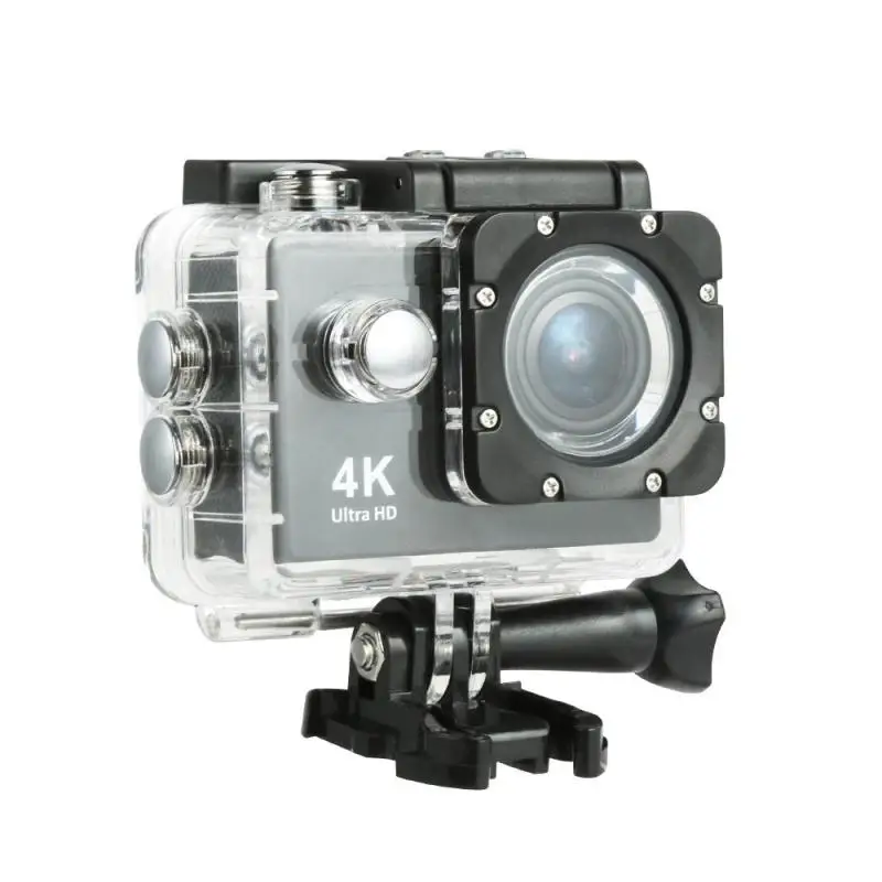 

1Set UHD Camera 170 degree Wide Angle Lens WiFi APP 4K Control Sport DV Mountings Kits Action Mini Camera