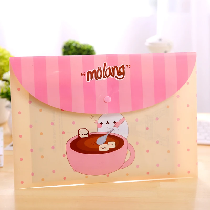

Kawaii Paper Bag PVC File Folders A4 Documents Organizer Fichario Chancery School Stationery Document Bag Office School Supplies