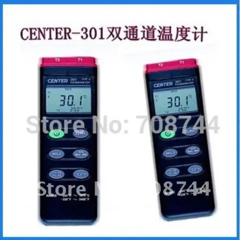 Цифровой термометр центр-301(2 канальный вход) 1 шт оптом и в розницу