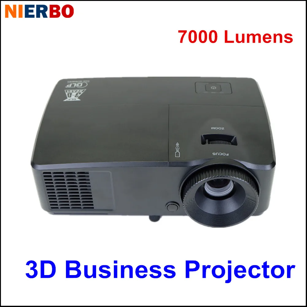 3D Projector HD DLP 7000 Lumens Daylight use Portbale Projectors for School Business Education